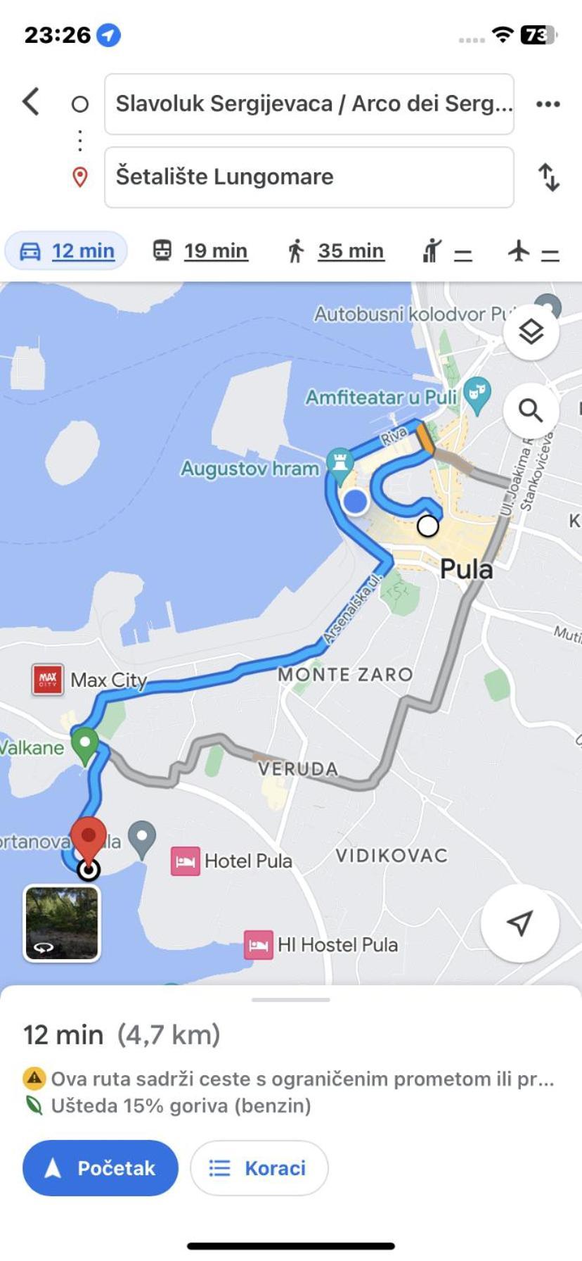 Augusta Apartman Póla Kültér fotó